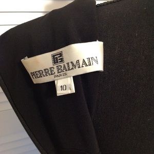 Vintage Pierre Balmain black dress